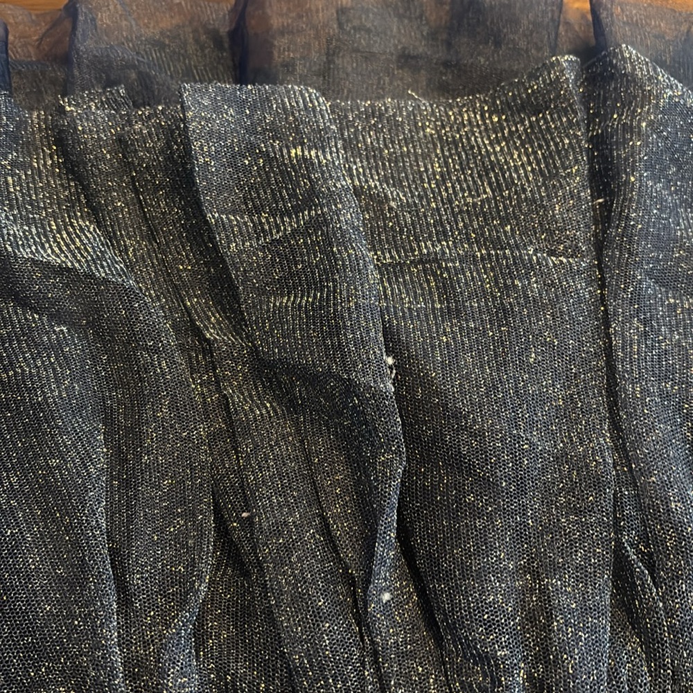 Gymboree Girls Navy Blue Shimmer Tulle Skirt Size 8 Elastic Waist - Picture 5 of 8